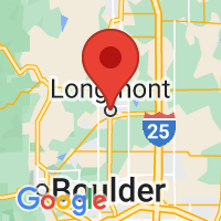 Map of Longmont, CO US